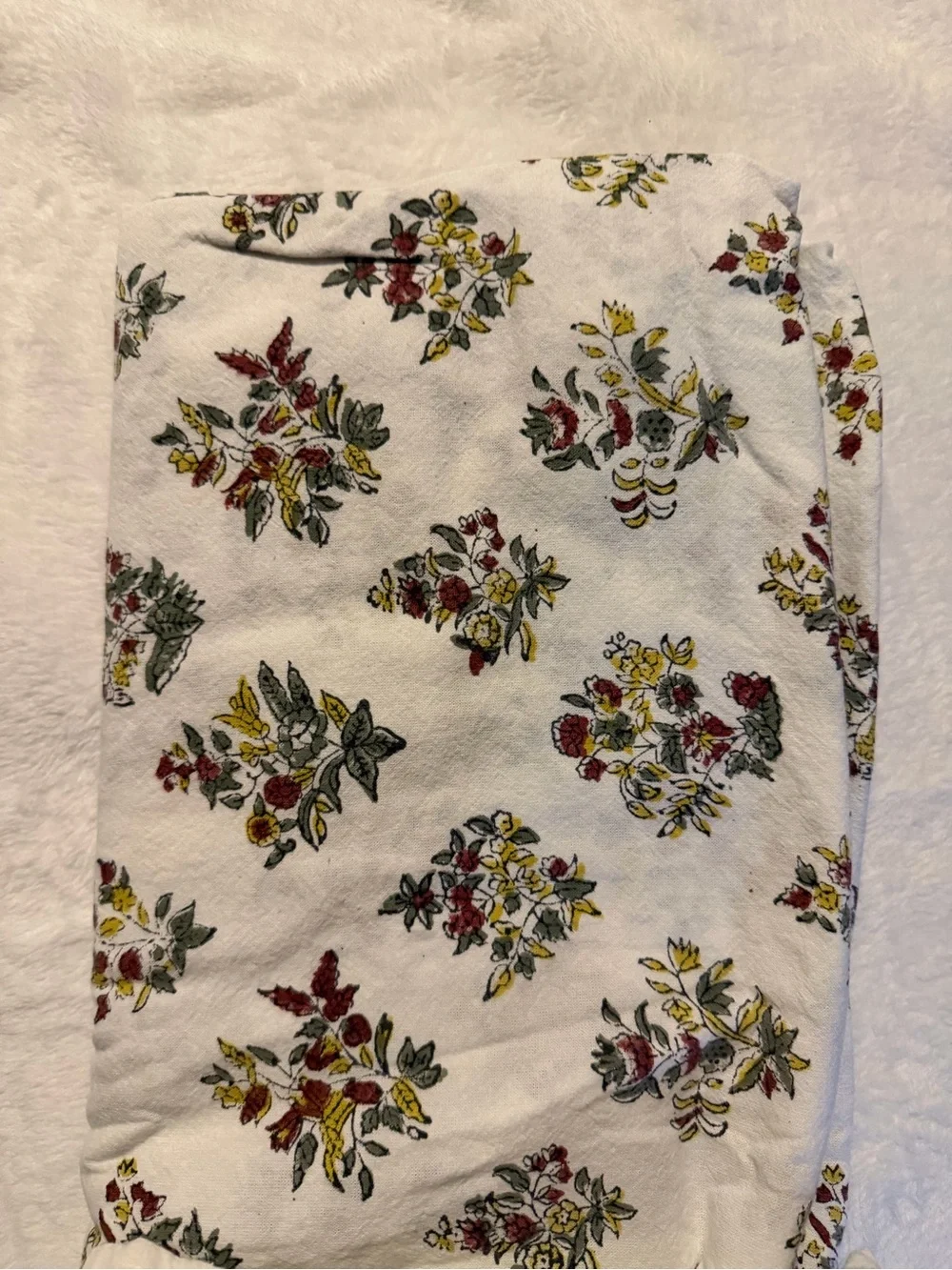 CPC Block Print Tablecloth Fall Green 140